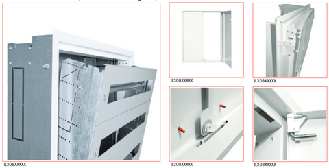 Uzidna plitka razvodna tabla Modul 2000 3-delni sistem IP20C