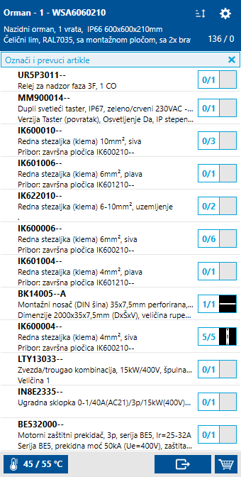 Schrack Design - Automatski termički proračun